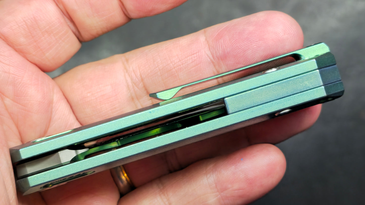 TwoSun TS349 Green Titanium Handle M390 (NEW)