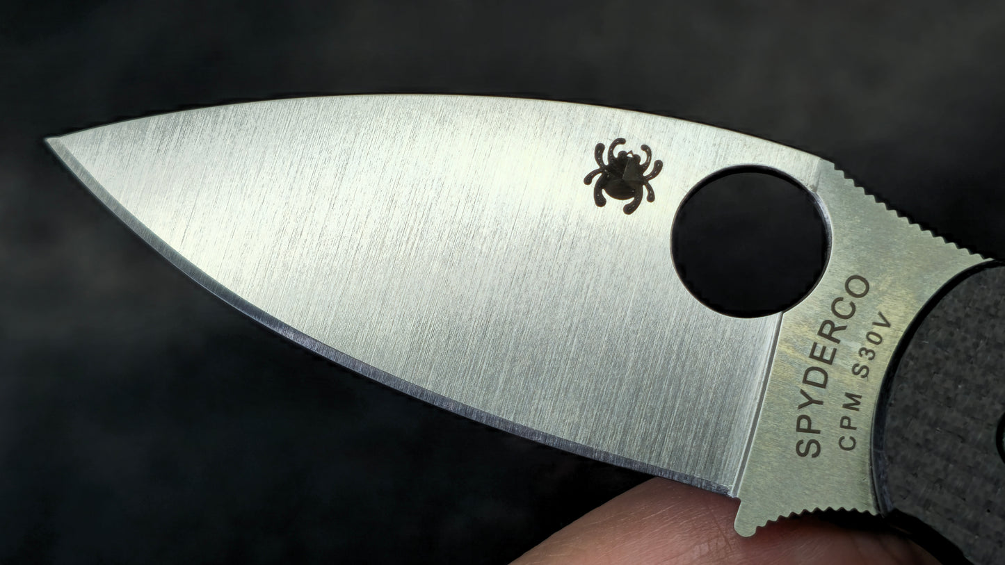 Spyderco Sage™ 6 Button Compression Lock® Carbon Fiber/G10 CPM S30V (NEW)