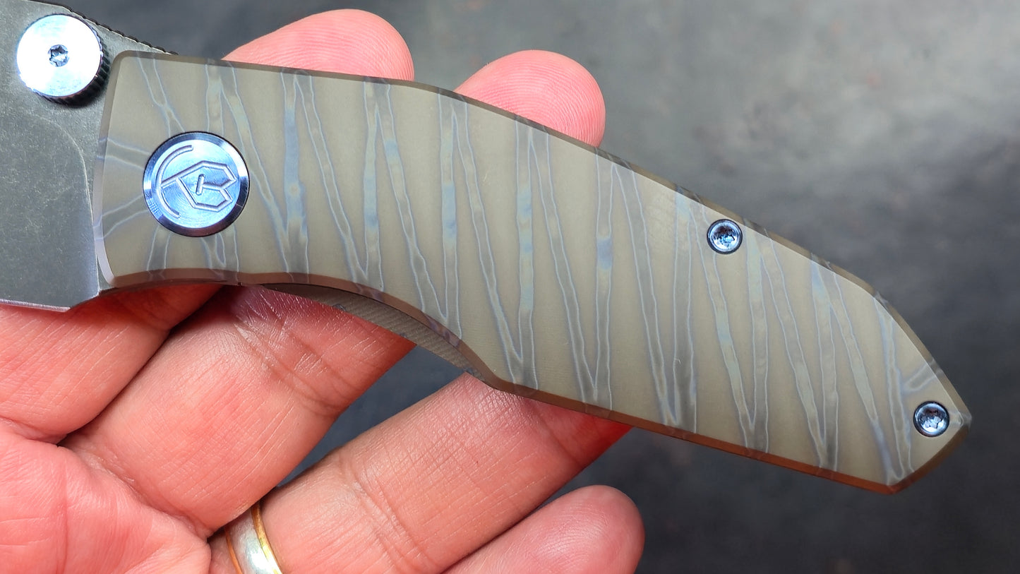 Kubey Monsterdog Titanium (FLAME) M390 (NEW)