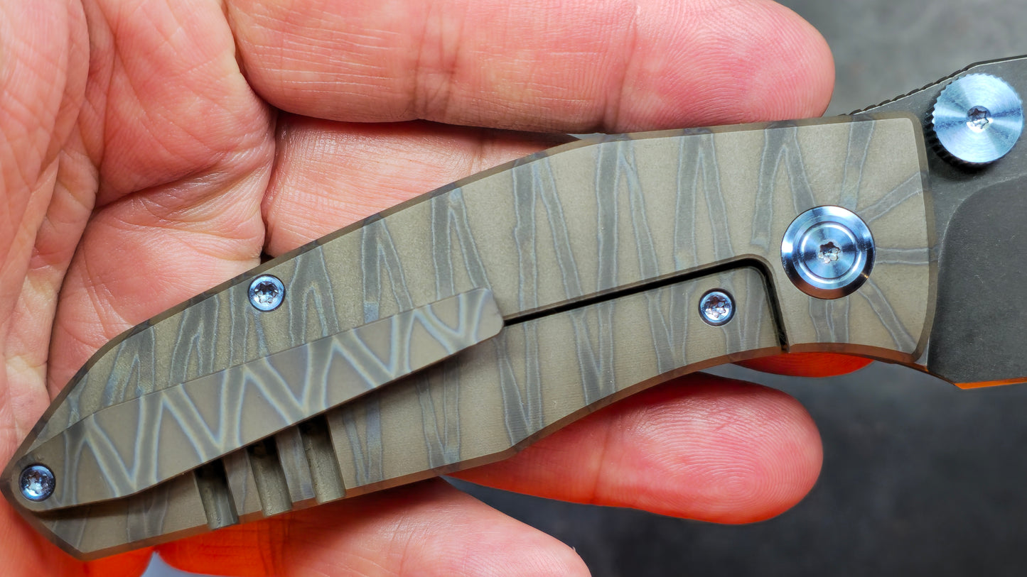Kubey Monsterdog Titanium (FLAME) M390 (NEW)