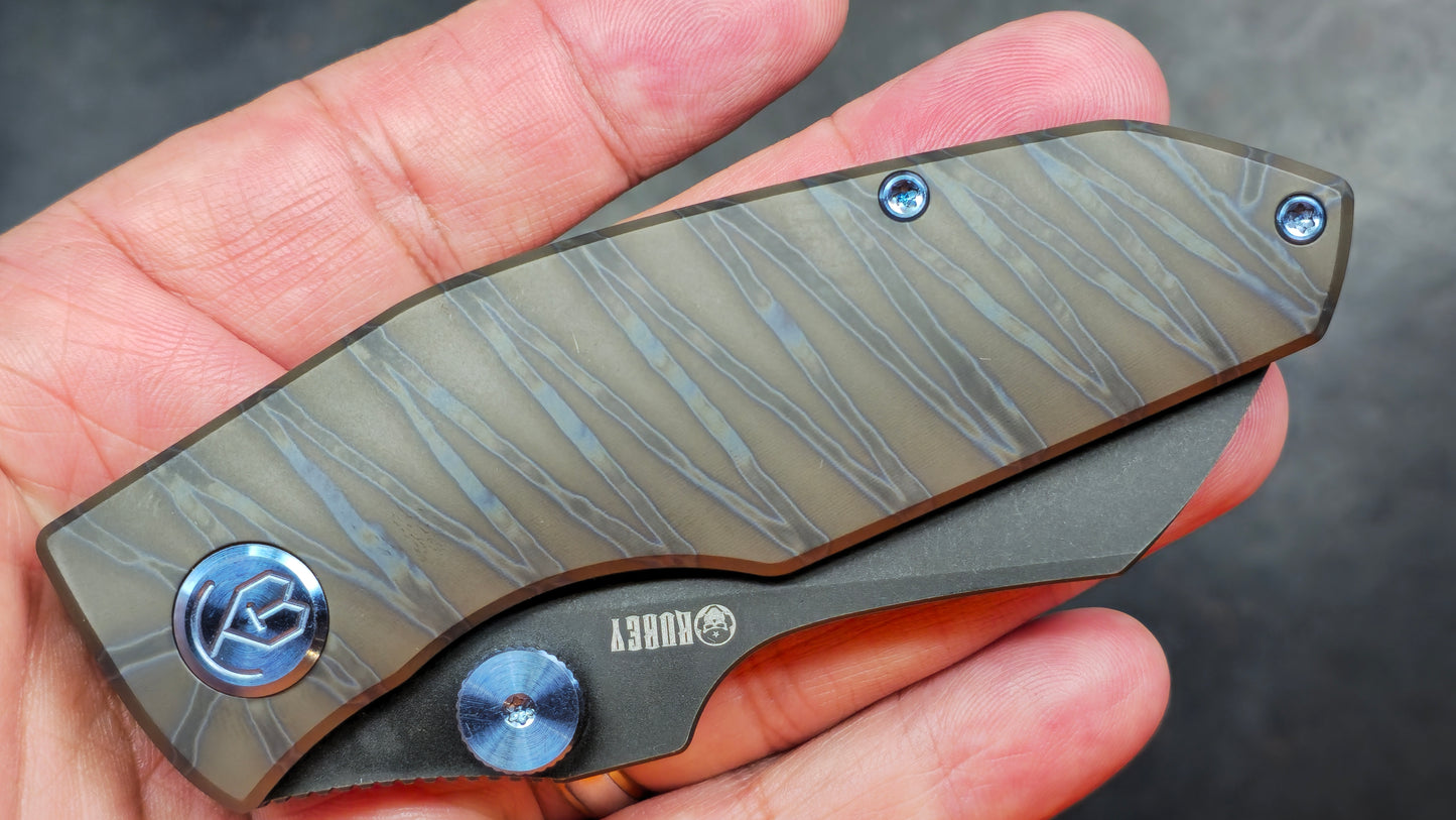 Kubey Monsterdog Titanium (FLAME) M390 (NEW)