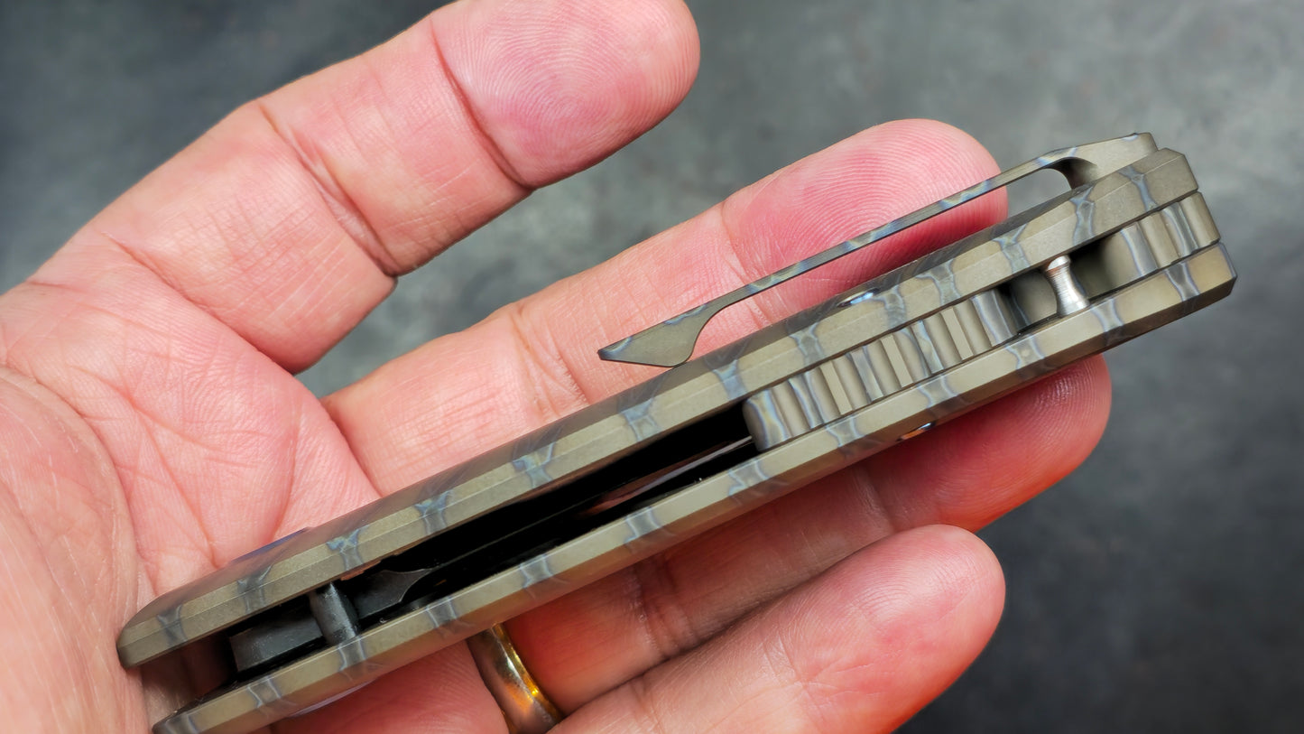 Kubey Monsterdog Titanium (FLAME) M390 (NEW)