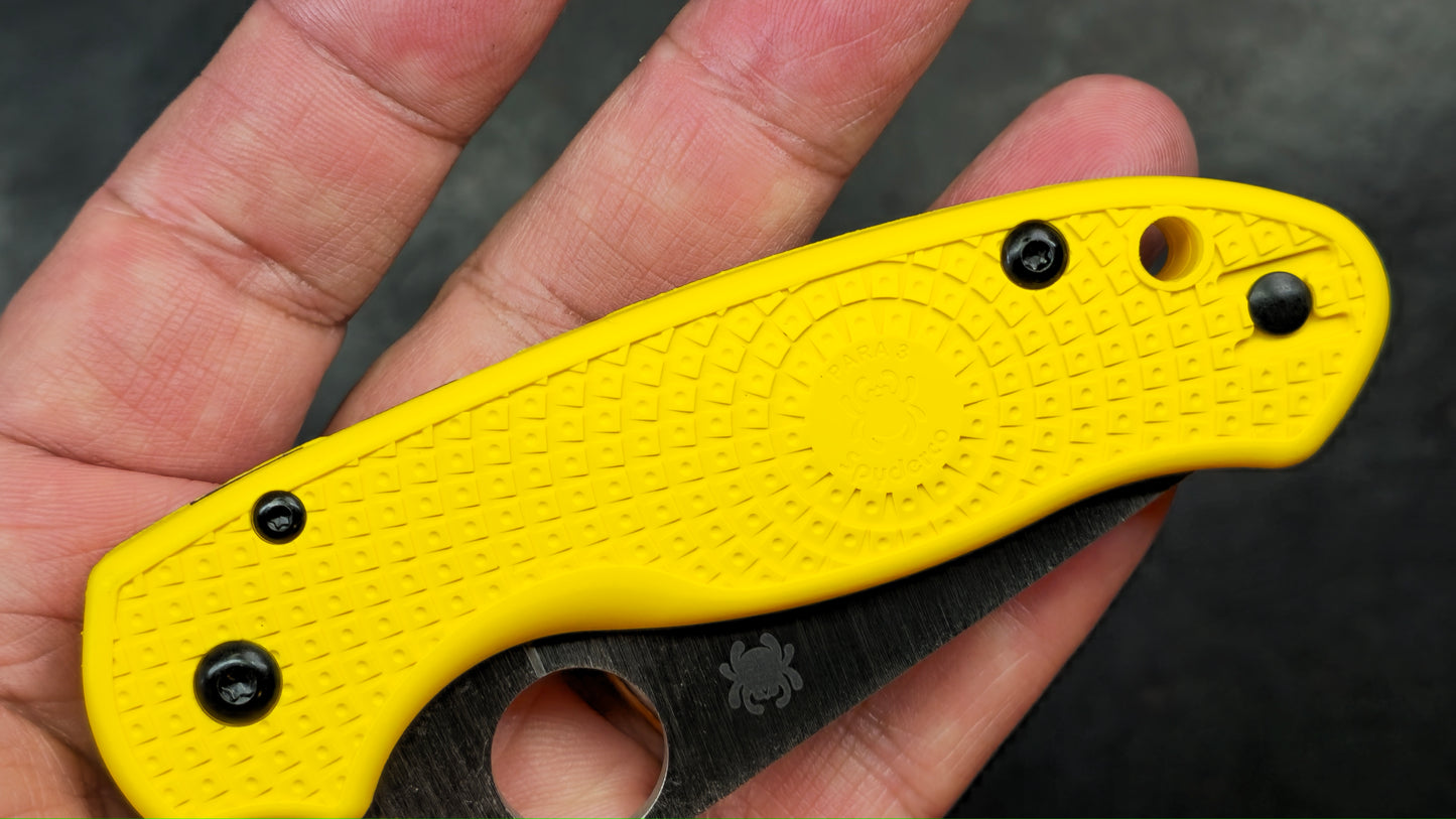 Spyderco Para 3 Salt Yellow FRN Handle Magnacut (NEW)
