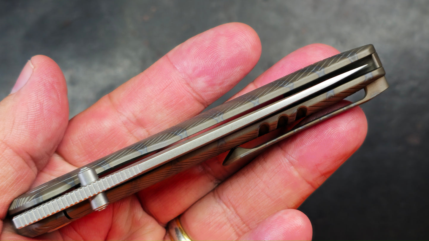 Kubey Pioneer Titanium (FLAME) CPM 20CV (NEW)