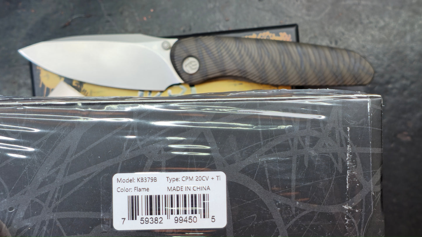 Kubey Pioneer Titanium (FLAME) CPM 20CV (NEW)