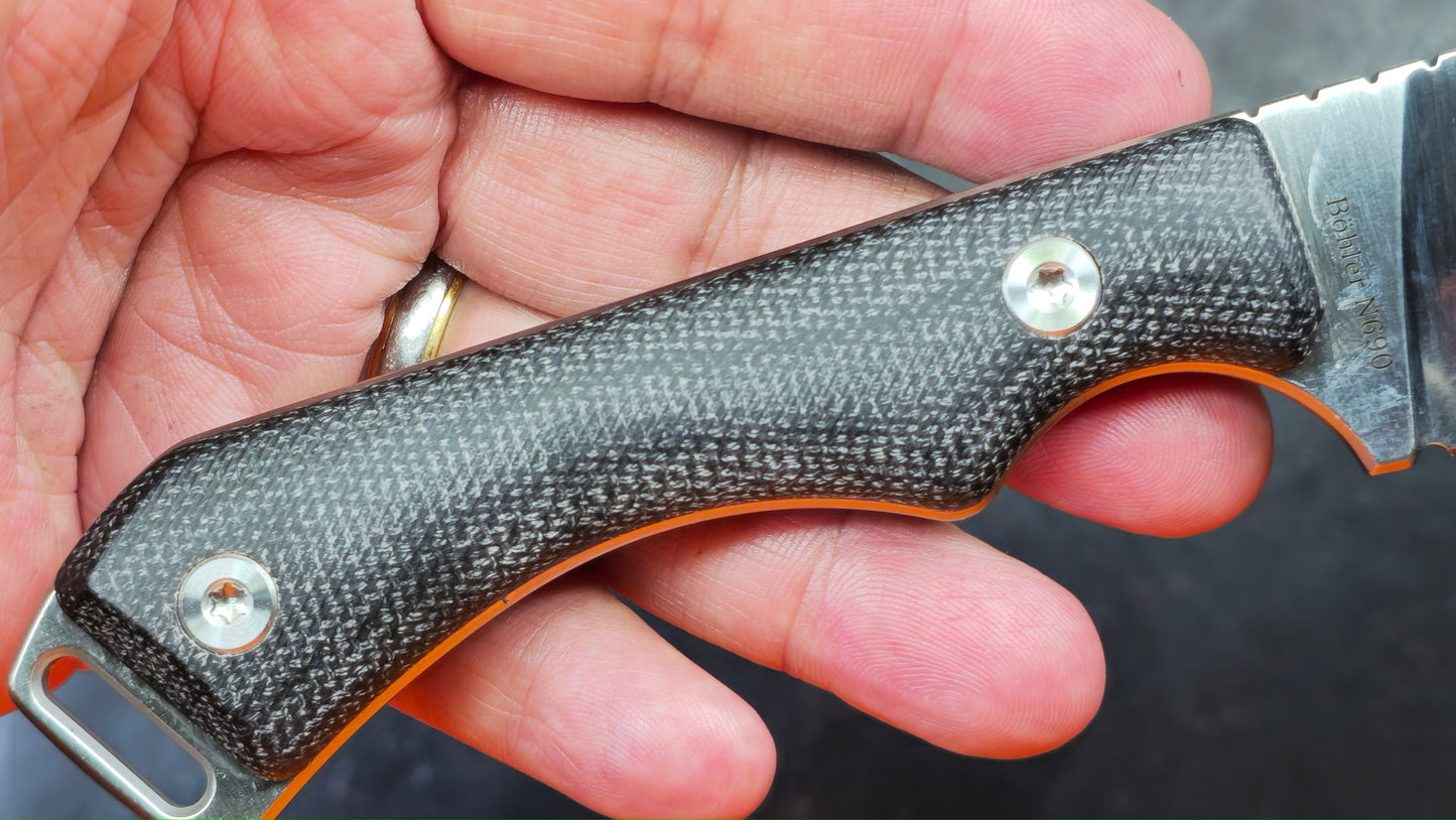 QSP WORKAHOLIC MICARTA / PARA CORD Bohler N690 (NEW)