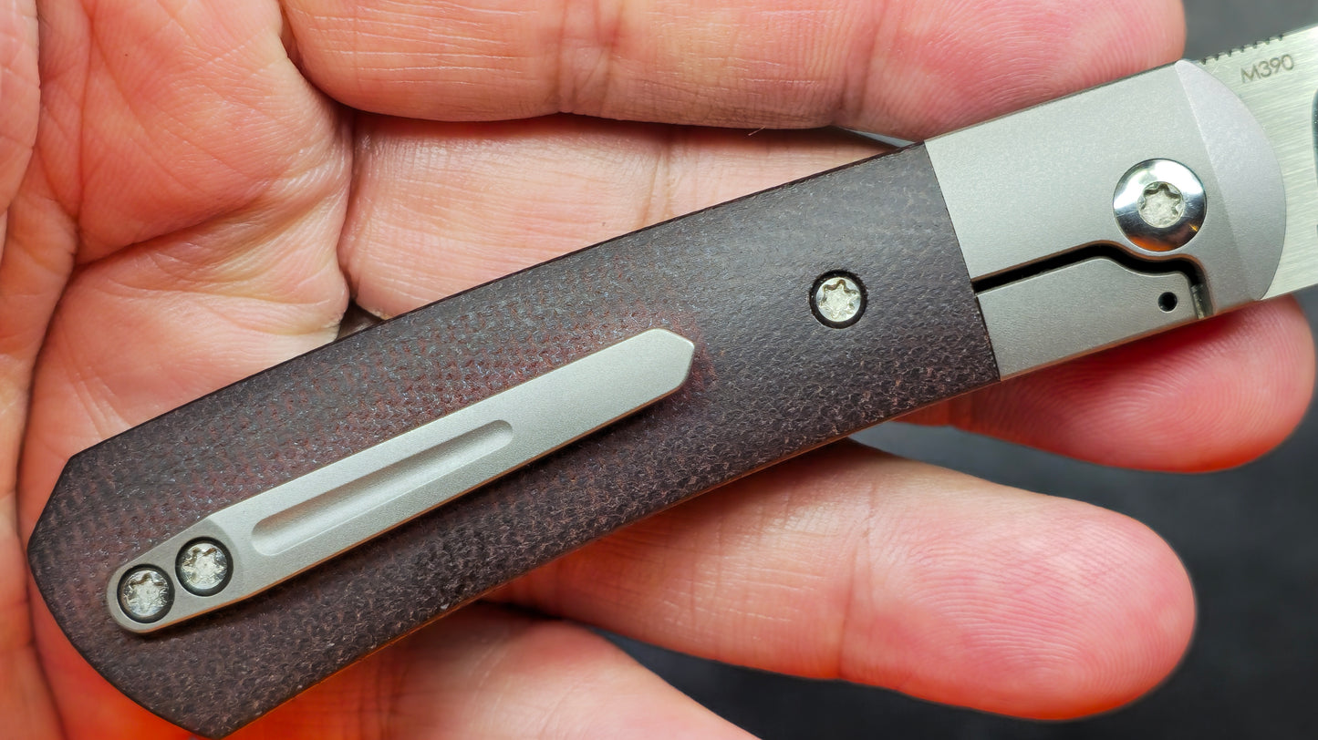 Pena X Series - Apache Kickstop Flipper - Micarta M390 (NEW)