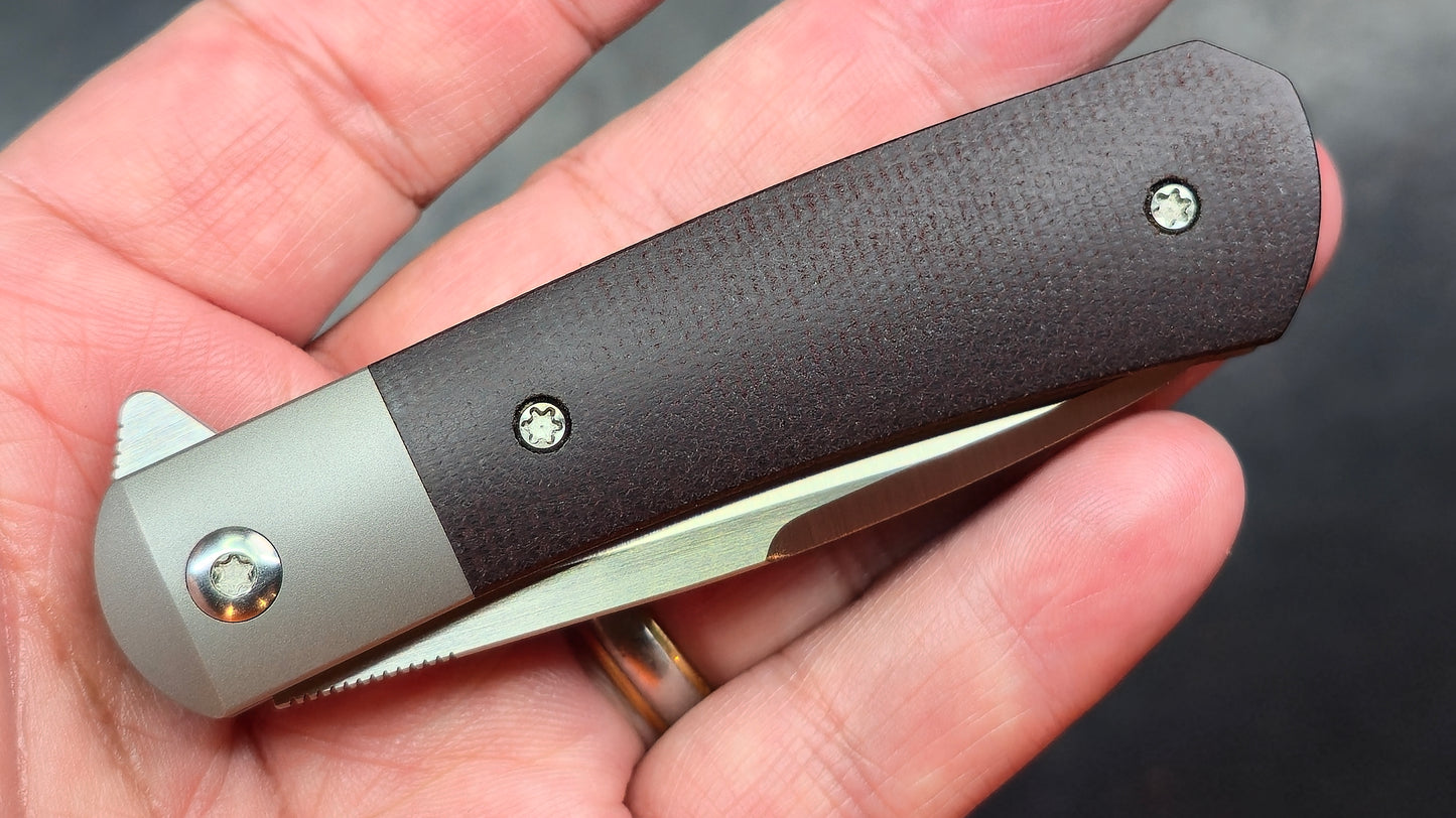 Pena X Series - Apache Kickstop Flipper - Micarta M390 (NEW)