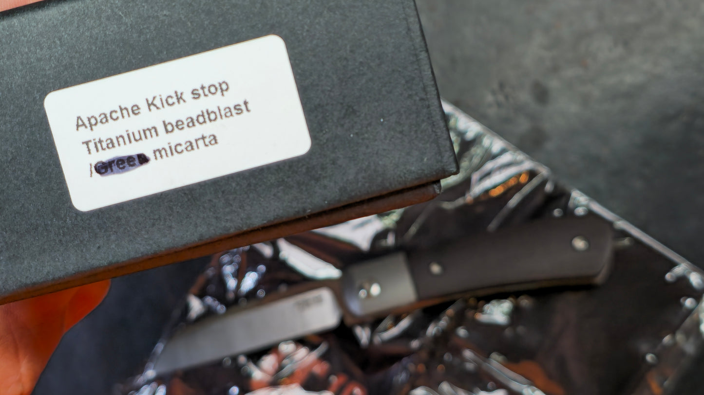 Pena X Series - Apache Kickstop Flipper - Micarta M390 (NEW)