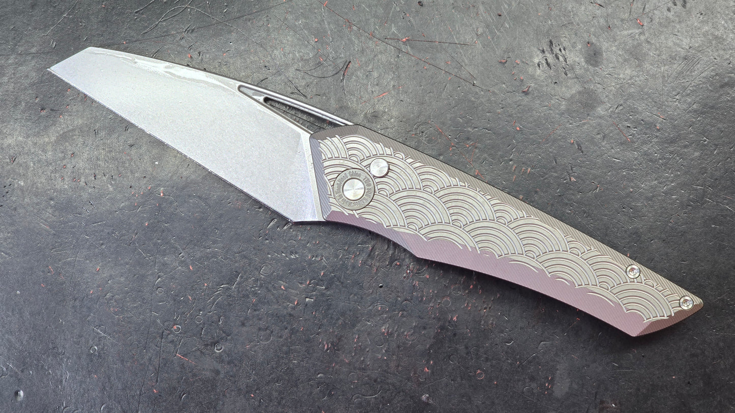 TwoSun TS193 Button Lock Titanium Handle D2 (NEW)