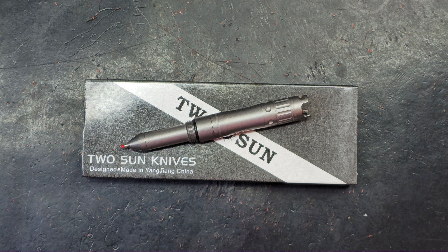 Twosun TS-WS16 EDC Survival Outdoor Titanium Tools Pen and Whistle (NEW)