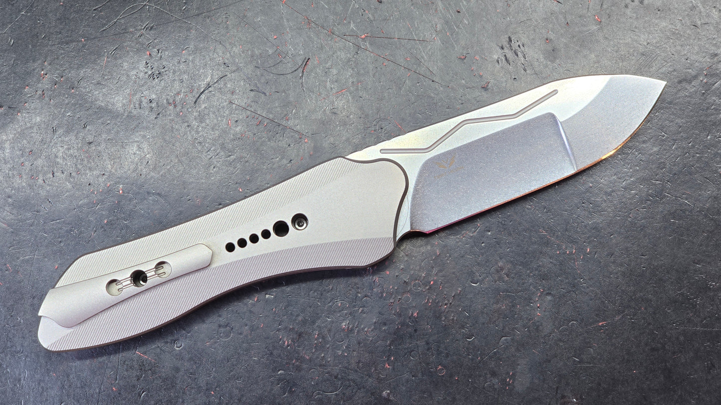 TWOSUN TS567 TC4 Titanium Handle 14C28N Blade (NEW)