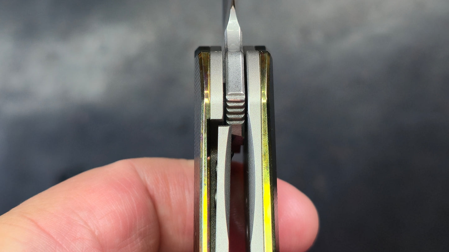 TWOSUN TS567 TC4 (COLOR) Titanium Handle 14C28N Blade (NEW)