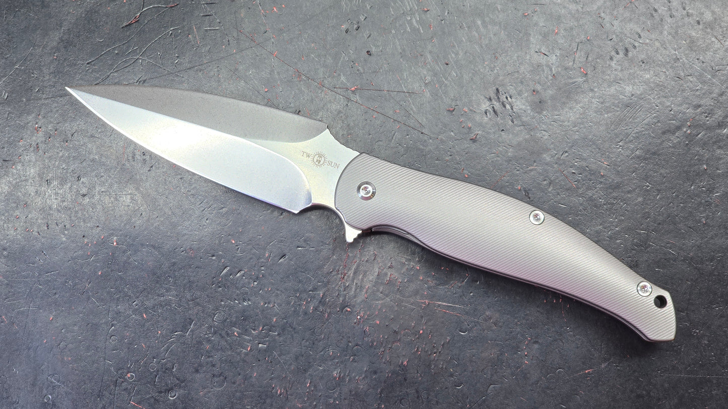TWOSUN TS248 Titanium Handle M390 Blade (NEW)