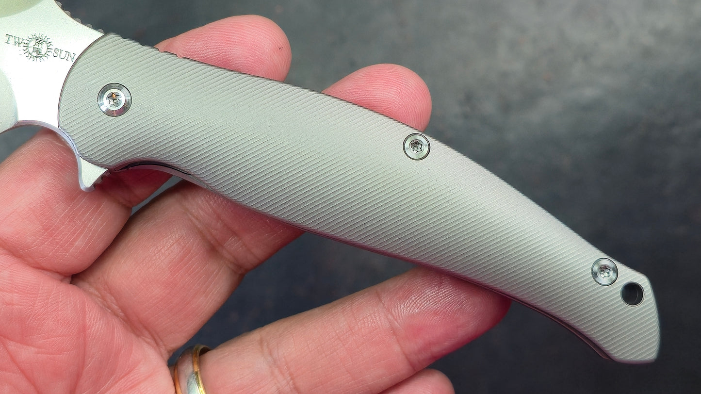 TWOSUN TS248 Titanium Handle D2 Blade (NEW)