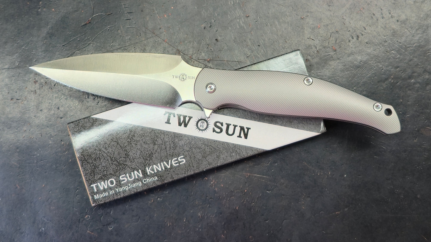 TWOSUN TS248 Titanium Handle D2 Blade (NEW)