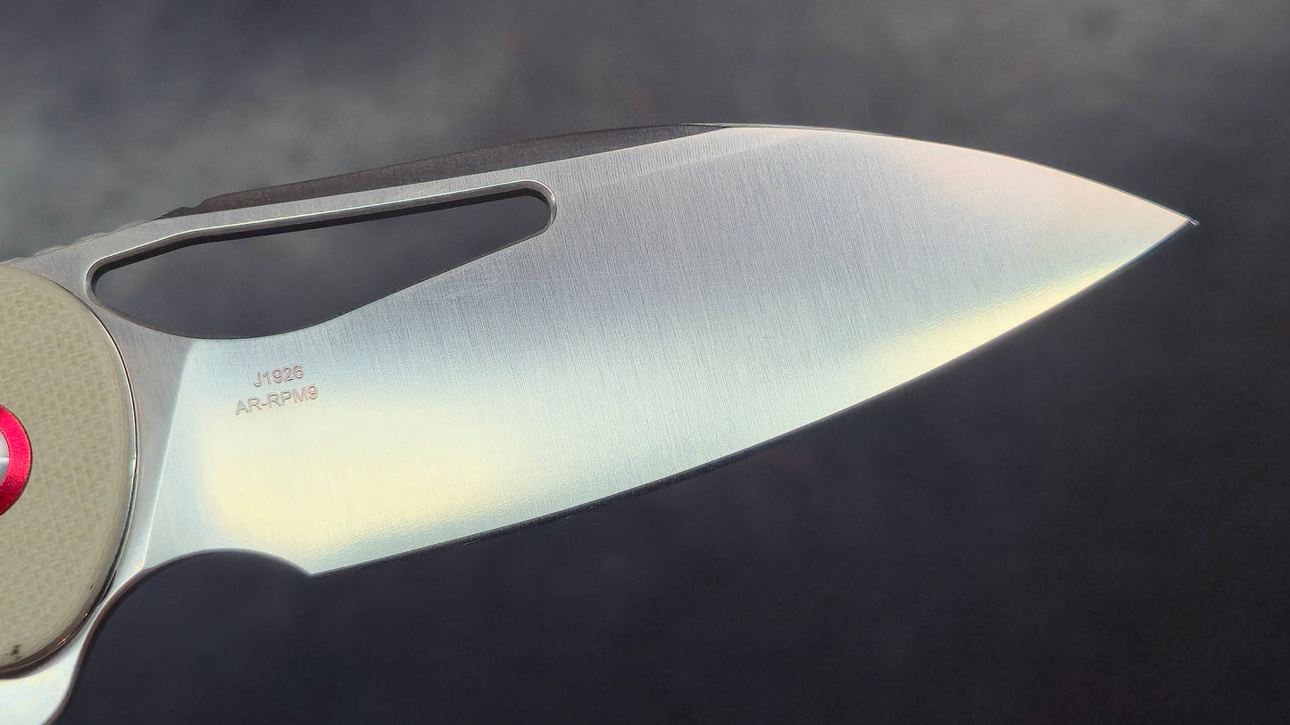 CJRB Lago Folding Knife Tan G10 Handle AR-RPM9 (NEW)
