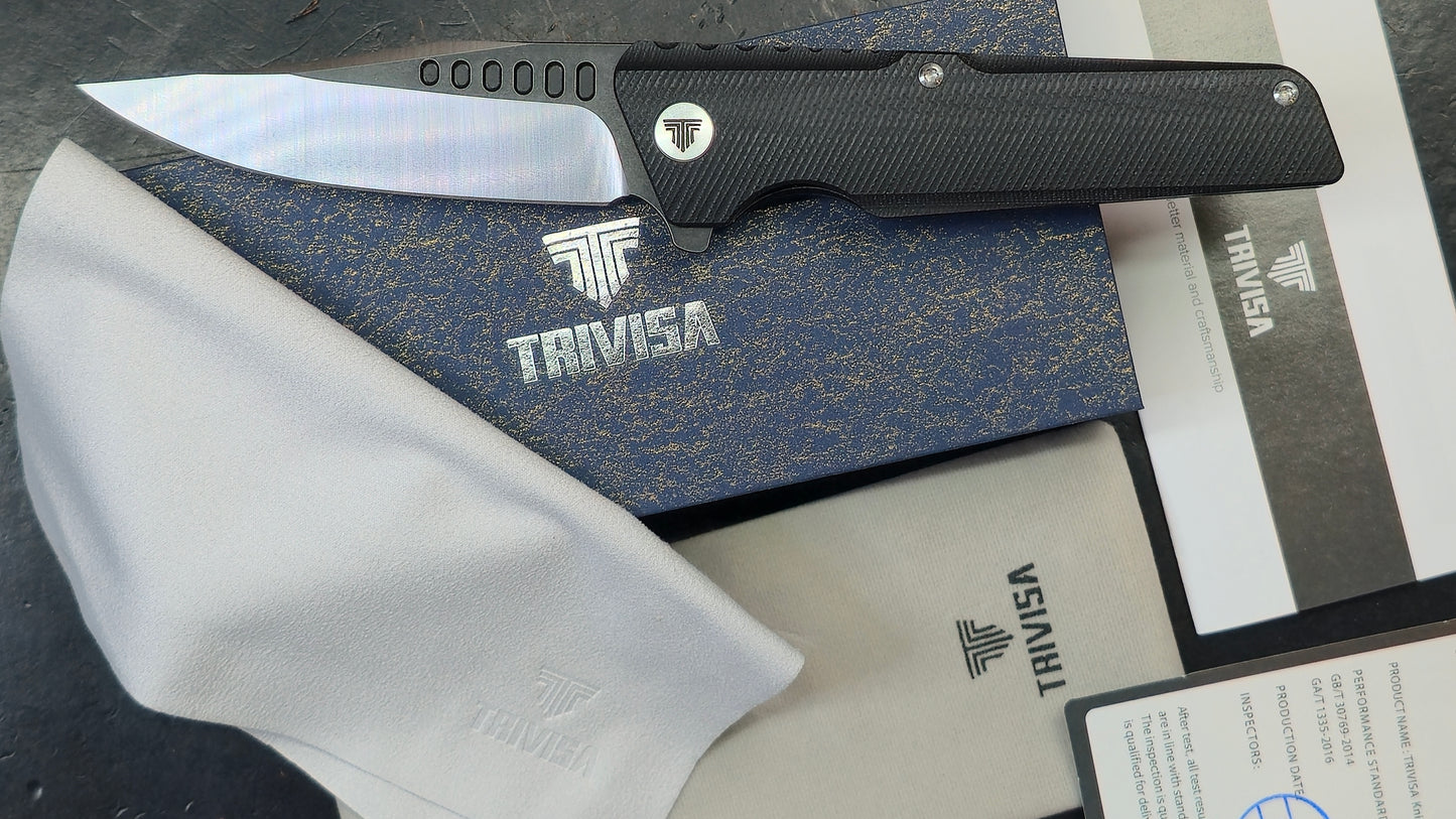 Trivisa Orion-03G Folding Knife G10 Handle D2 (NEW)