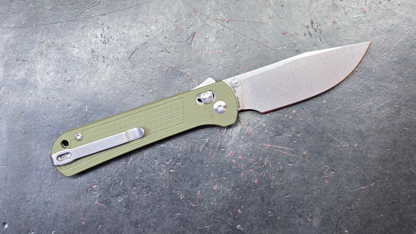 CJRB Bolt Folding Knife Green G10 Handle AR-RPM9 (NEW)