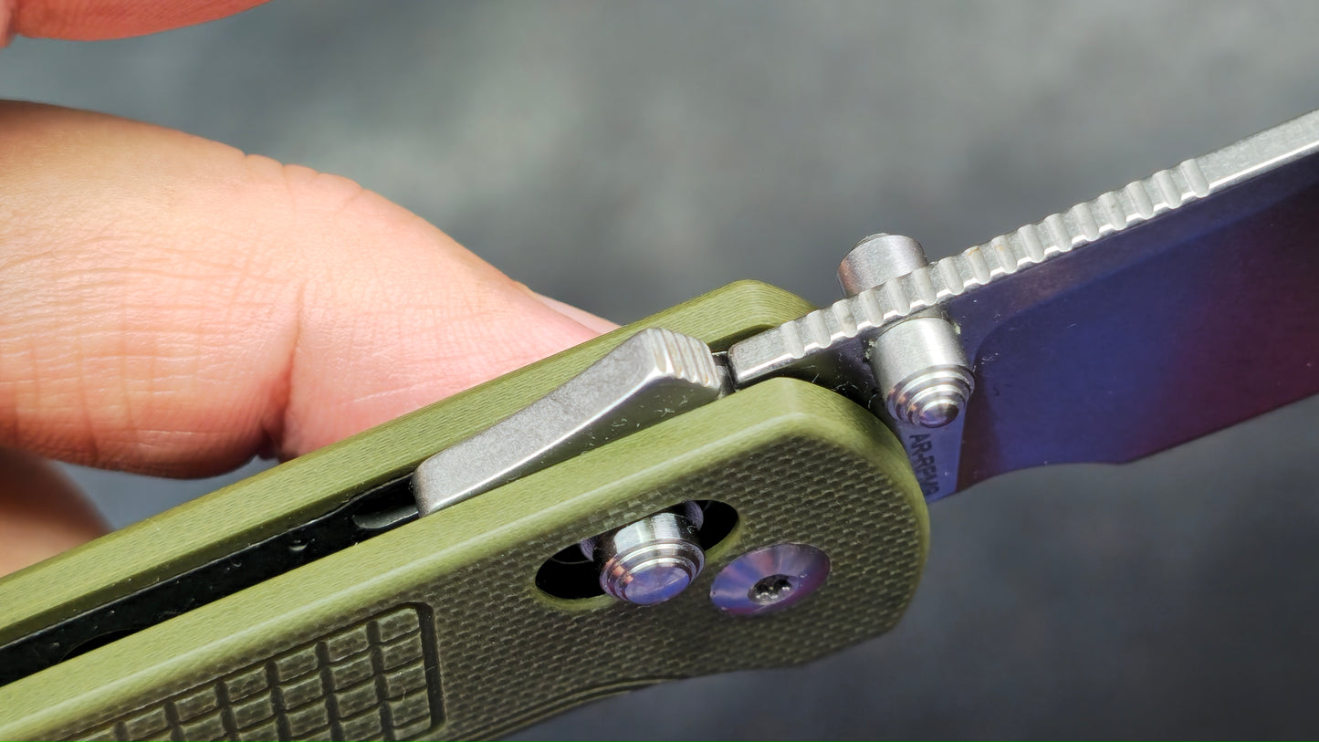 CJRB Bolt Folding Knife Green G10 Handle AR-RPM9 (NEW)