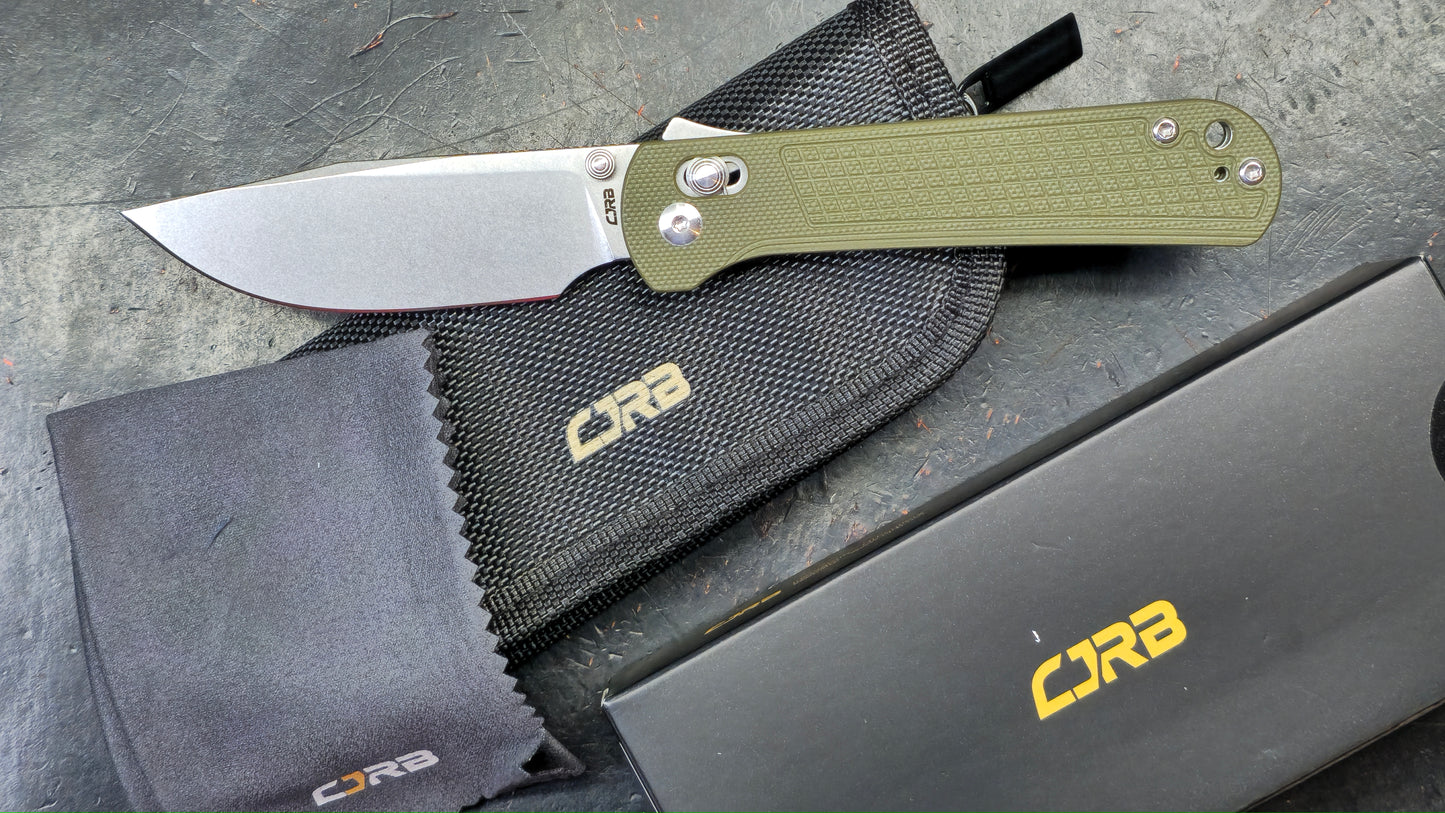 CJRB Bolt Folding Knife Green G10 Handle AR-RPM9 (NEW)