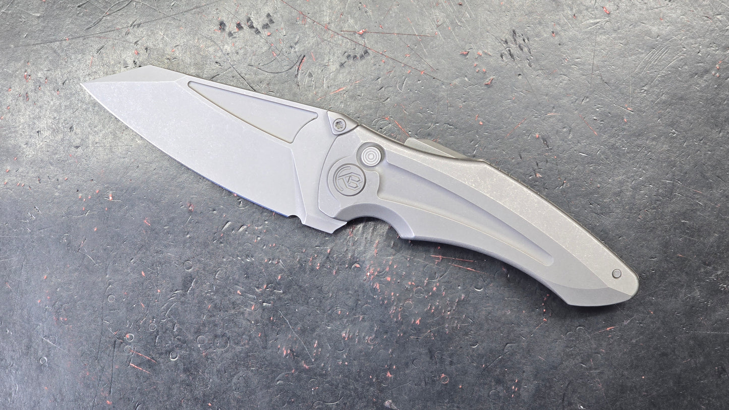 KB Knives Sumo Folding Knife Black Titanium Handle 20CV (NEW)