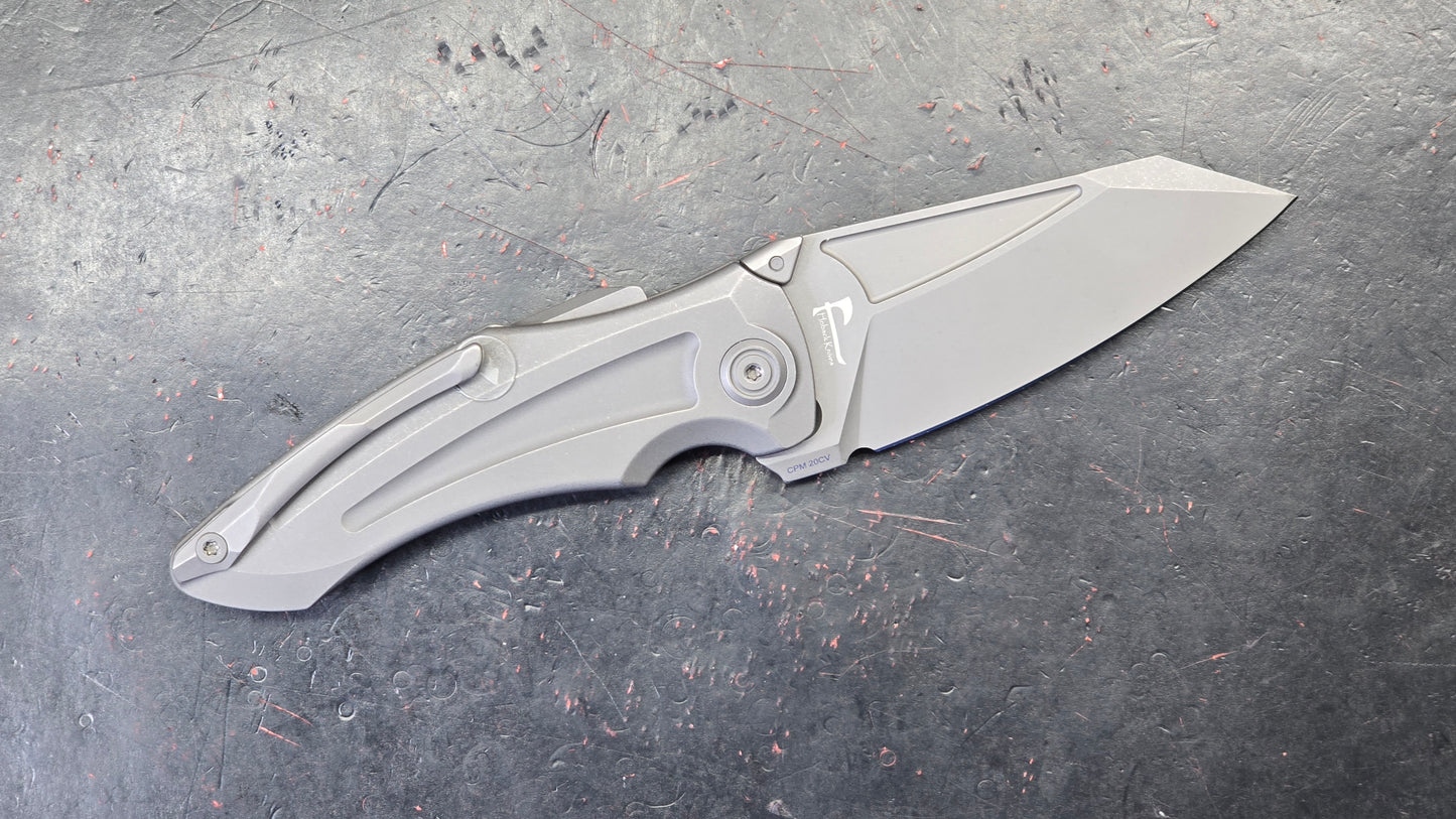 KB Knives Sumo Folding Knife Black Titanium Handle 20CV (NEW)