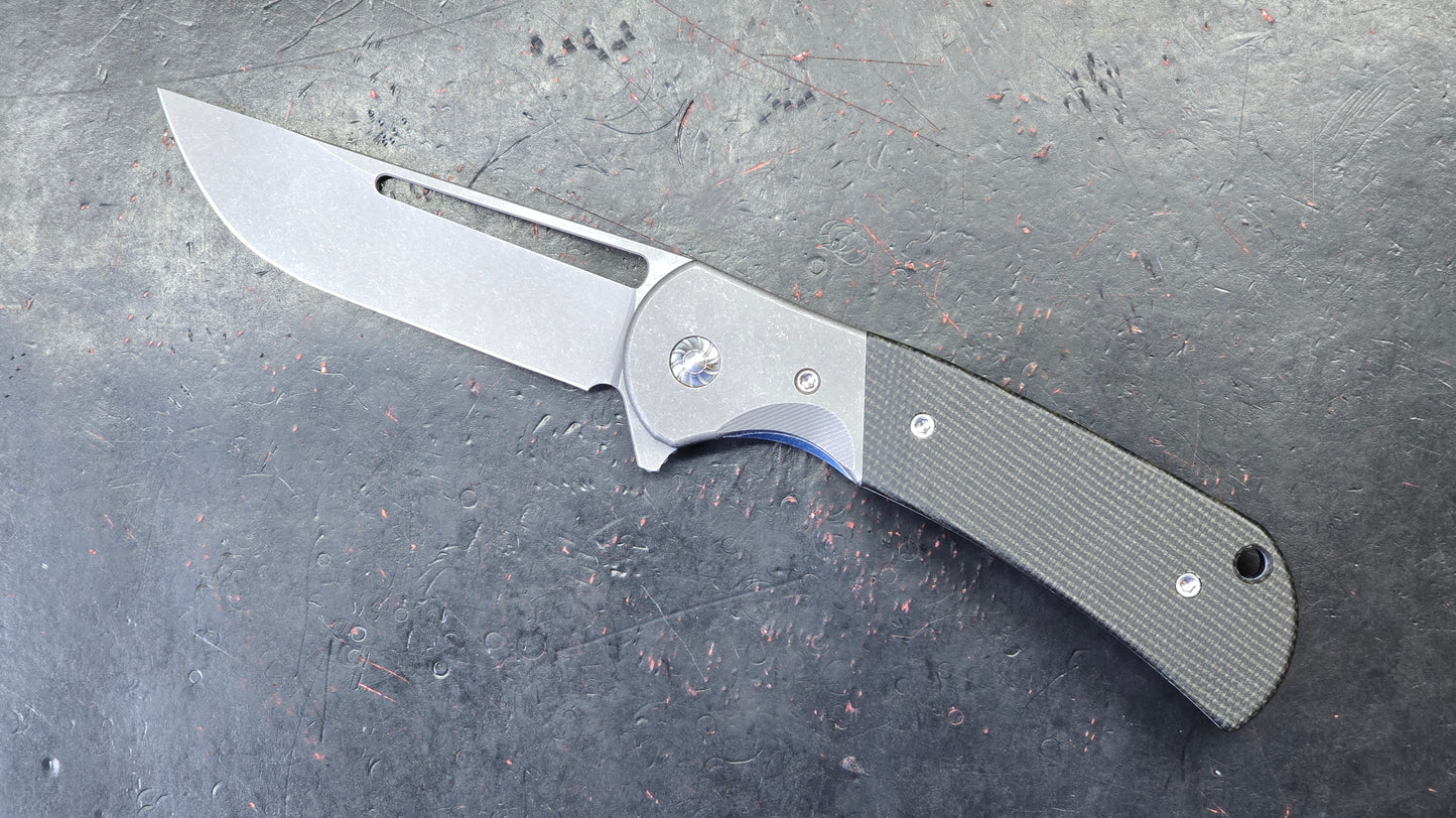 Rattle Snake F-10 Titanium Micarta S35VN (NEW)