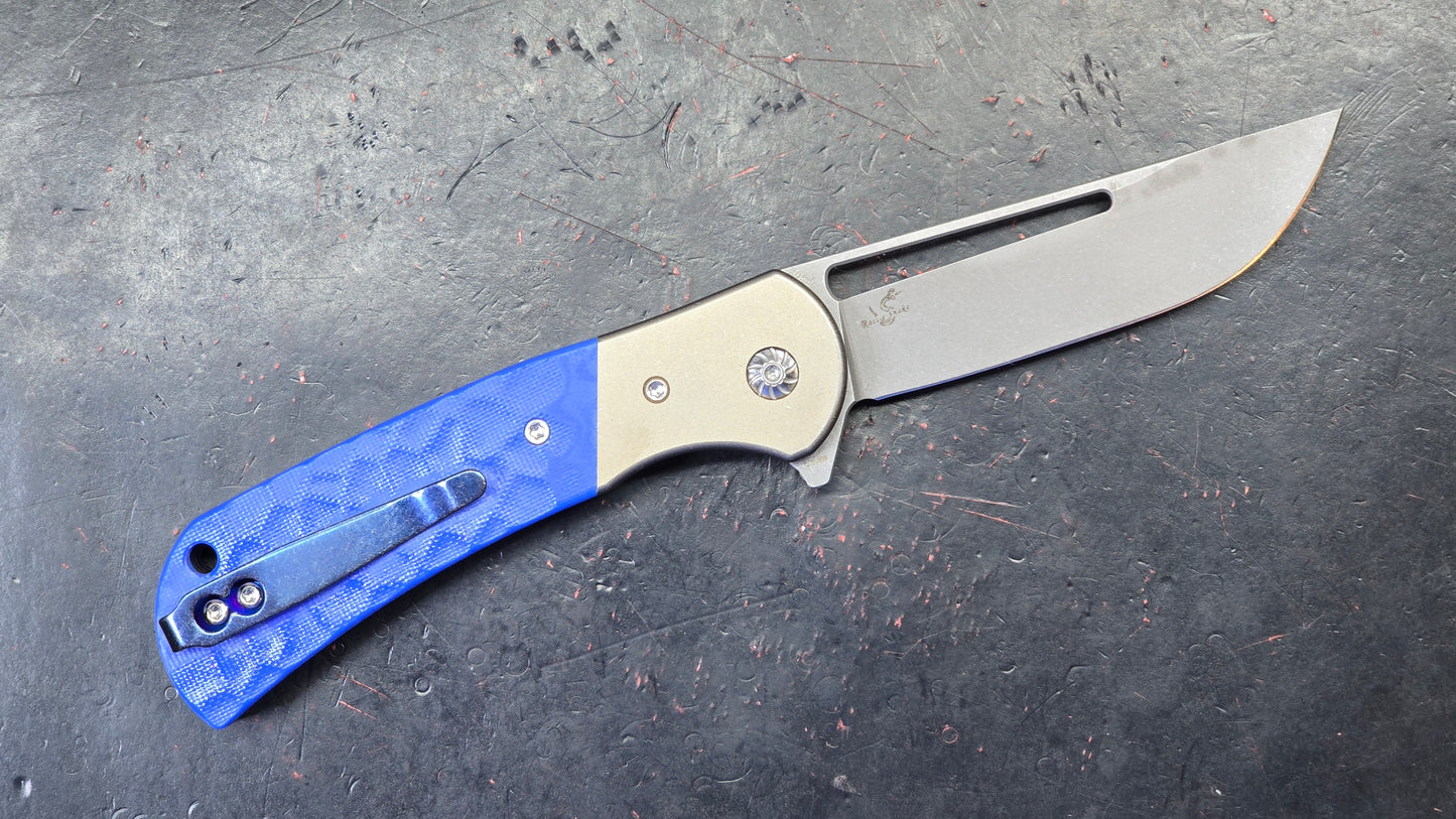 Rattle Snake F-10 Titanium Micarta S35VN (NEW)