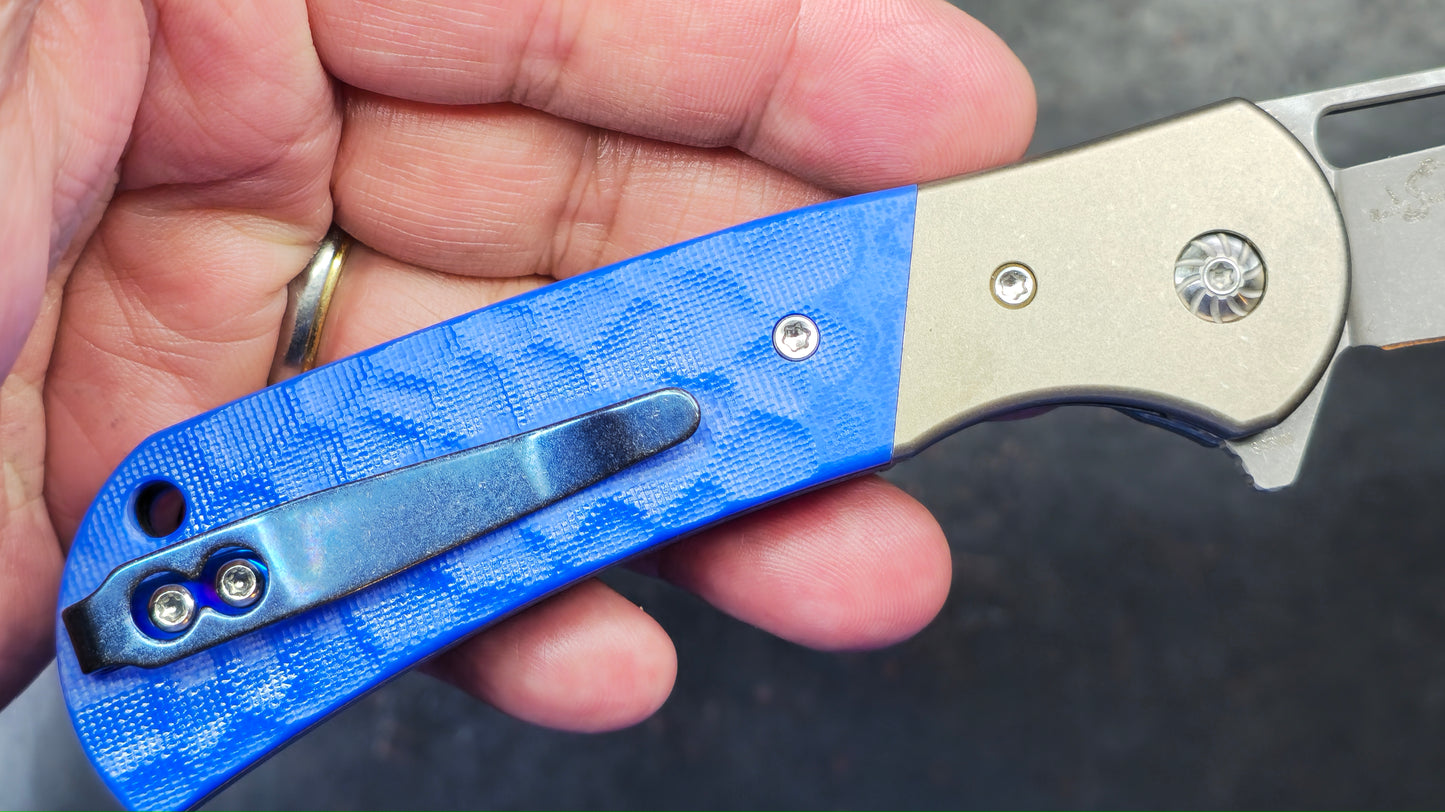 Rattle Snake F-10 Titanium Micarta S35VN (NEW)