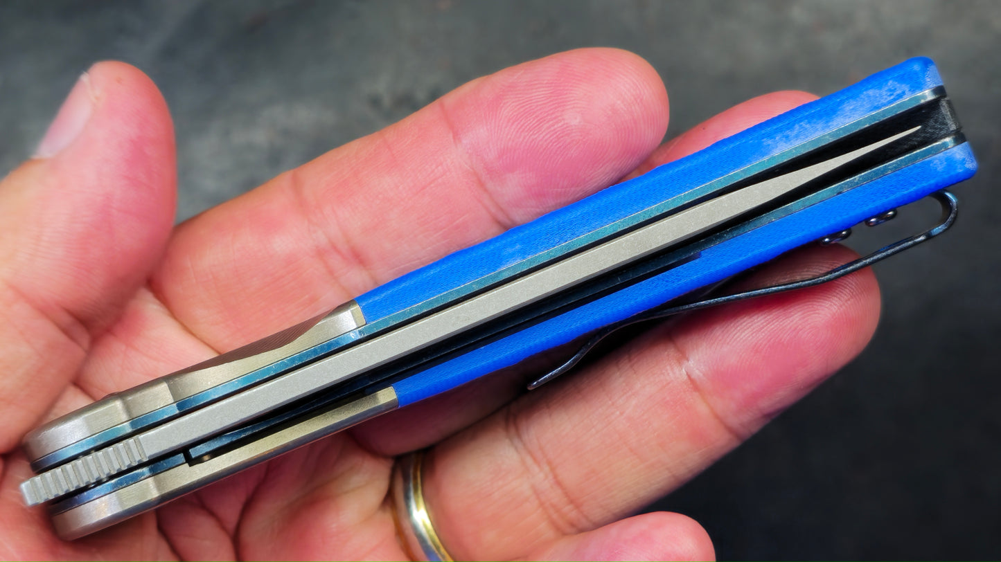 Rattle Snake F-10 Titanium Micarta S35VN (NEW)