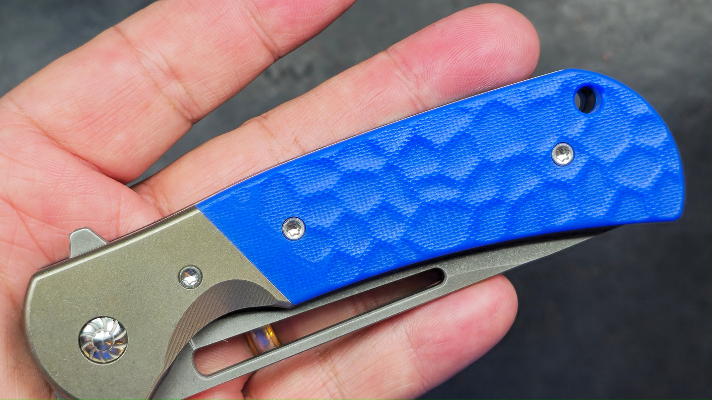 Rattle Snake F-10 Titanium Micarta S35VN (NEW)