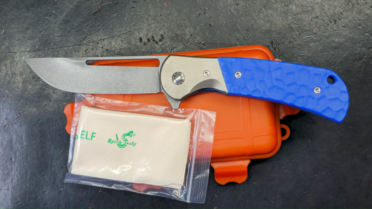 Rattle Snake F-10 Titanium Micarta S35VN (NEW)