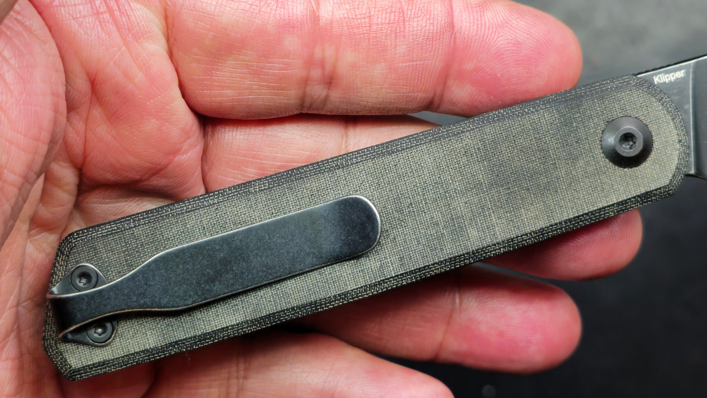 Kizer Klipper Micarta Handle 3.15 In 154CM (NEW)