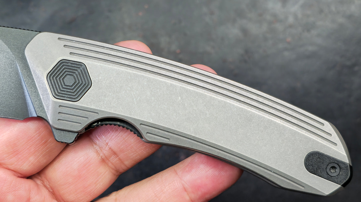 Damned Designs Invictus Liner Lock Knife SW Titanium 3.25" SW S35VN (NEW)