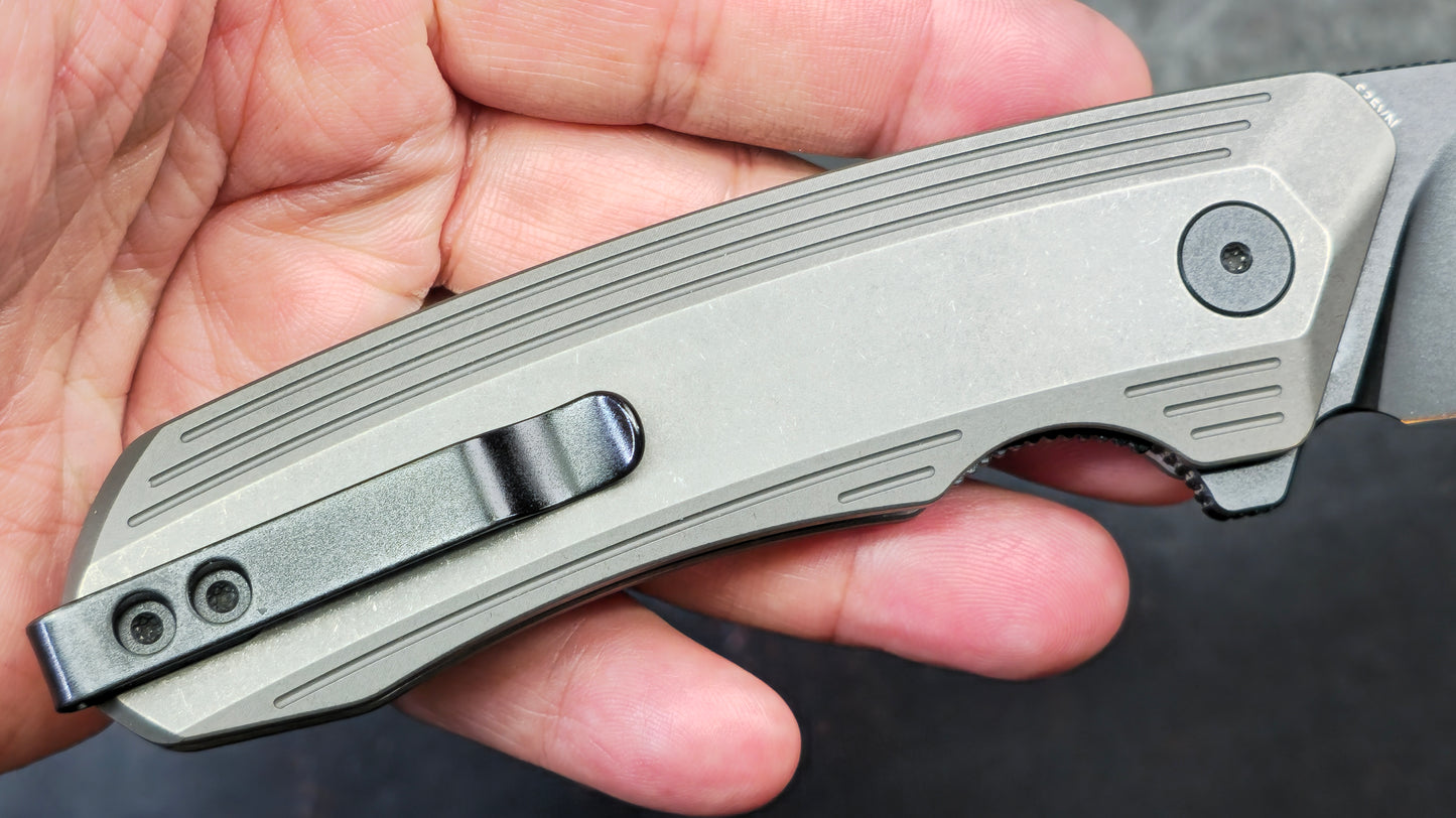 Damned Designs Invictus Liner Lock Knife SW Titanium 3.25" SW S35VN (NEW)