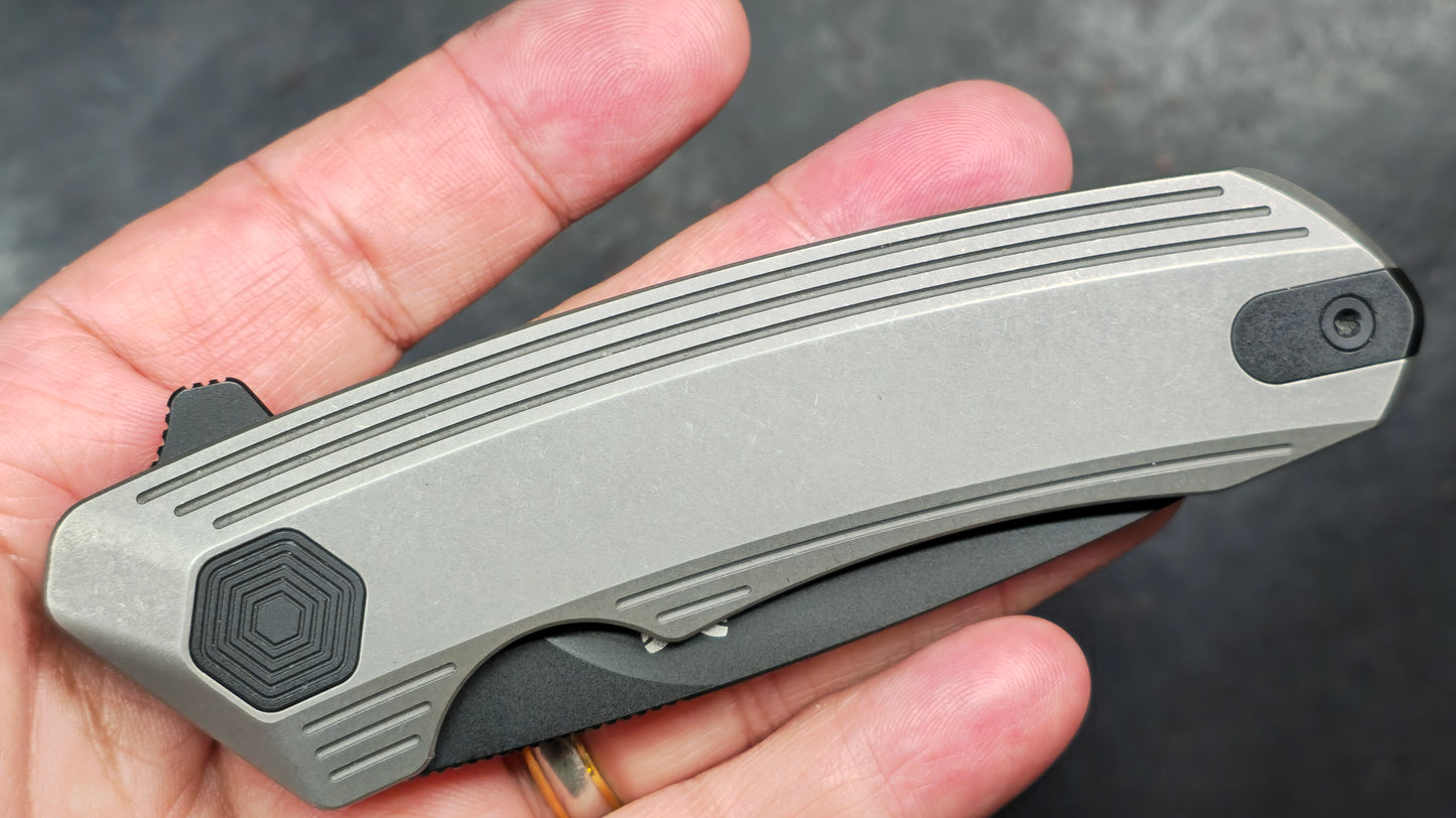 Damned Designs Invictus Liner Lock Knife SW Titanium 3.25" SW S35VN (NEW)