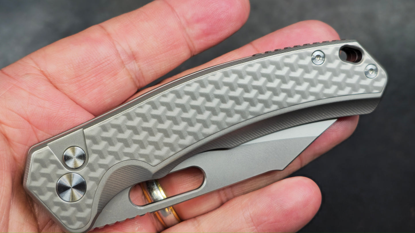 Sixleaf SL-78 Titanium Handle 14C28N Blade (NEW)