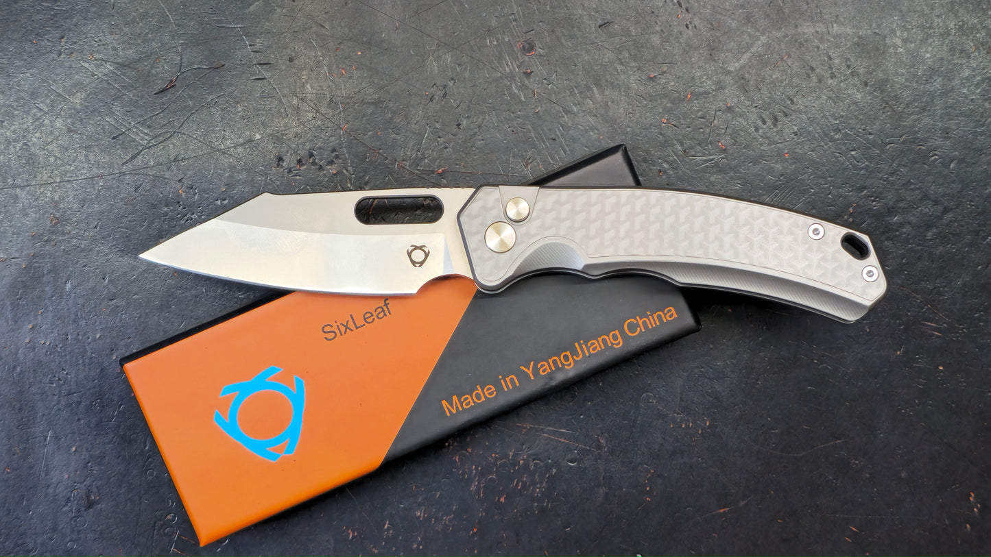 Sixleaf SL-78 Titanium Handle 14C28N Blade (NEW)