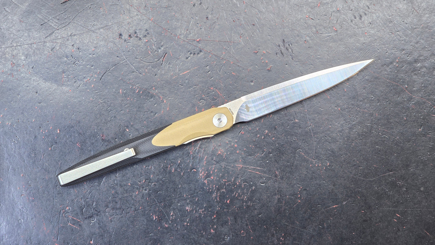 Bestechman Lanza Khaki/Black G10 Handle 14C28N (NEW)