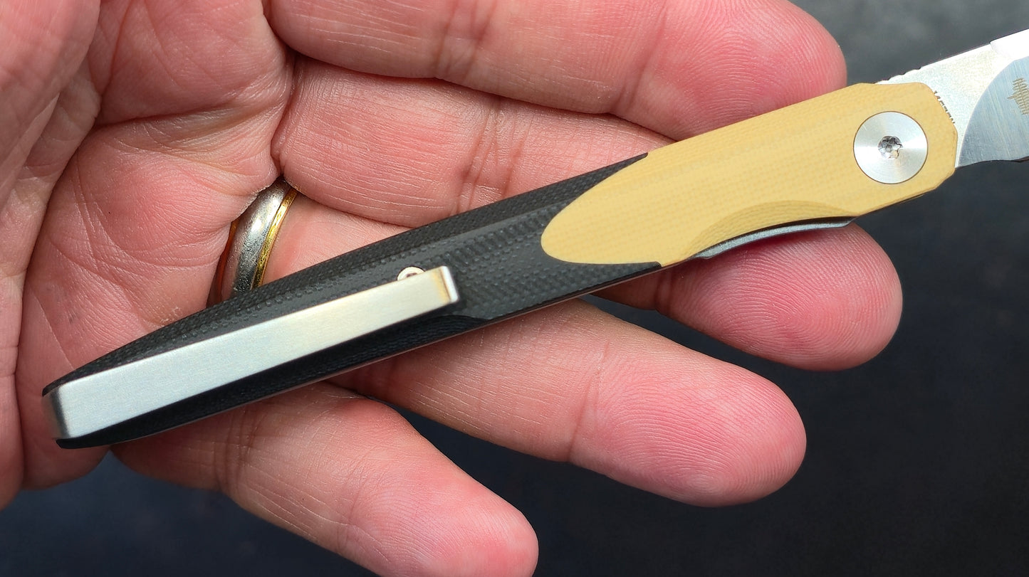 Bestechman Lanza Khaki/Black G10 Handle 14C28N (NEW)