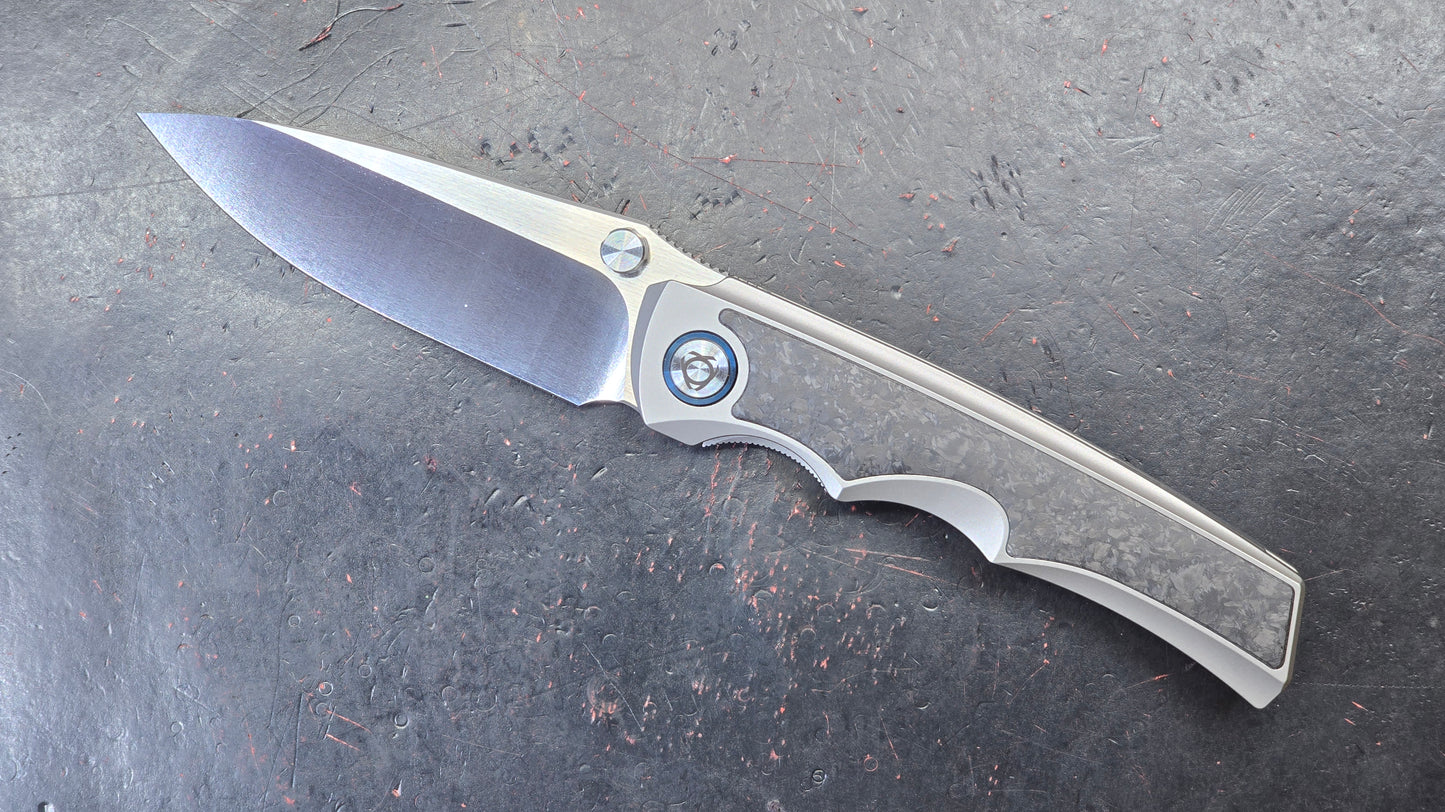 Sixleaf SL-79 Titanium Carbon Fiber 10CR15MOV (NEW)