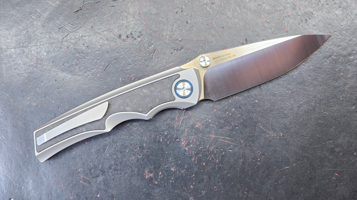 Sixleaf SL-79 Titanium Carbon Fiber 10CR15MOV (NEW)