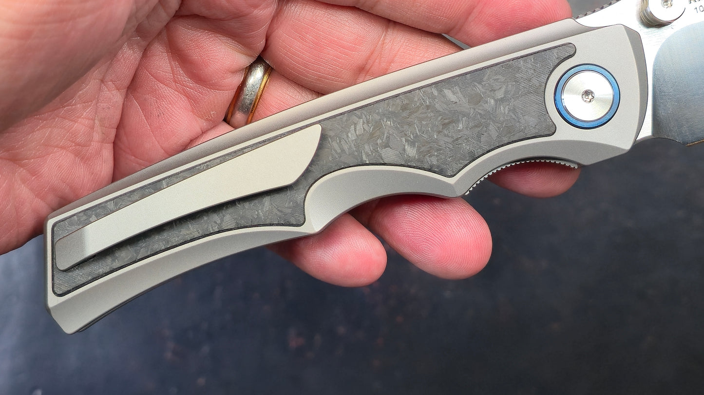 Sixleaf SL-79 Titanium Carbon Fiber 10CR15MOV (NEW)