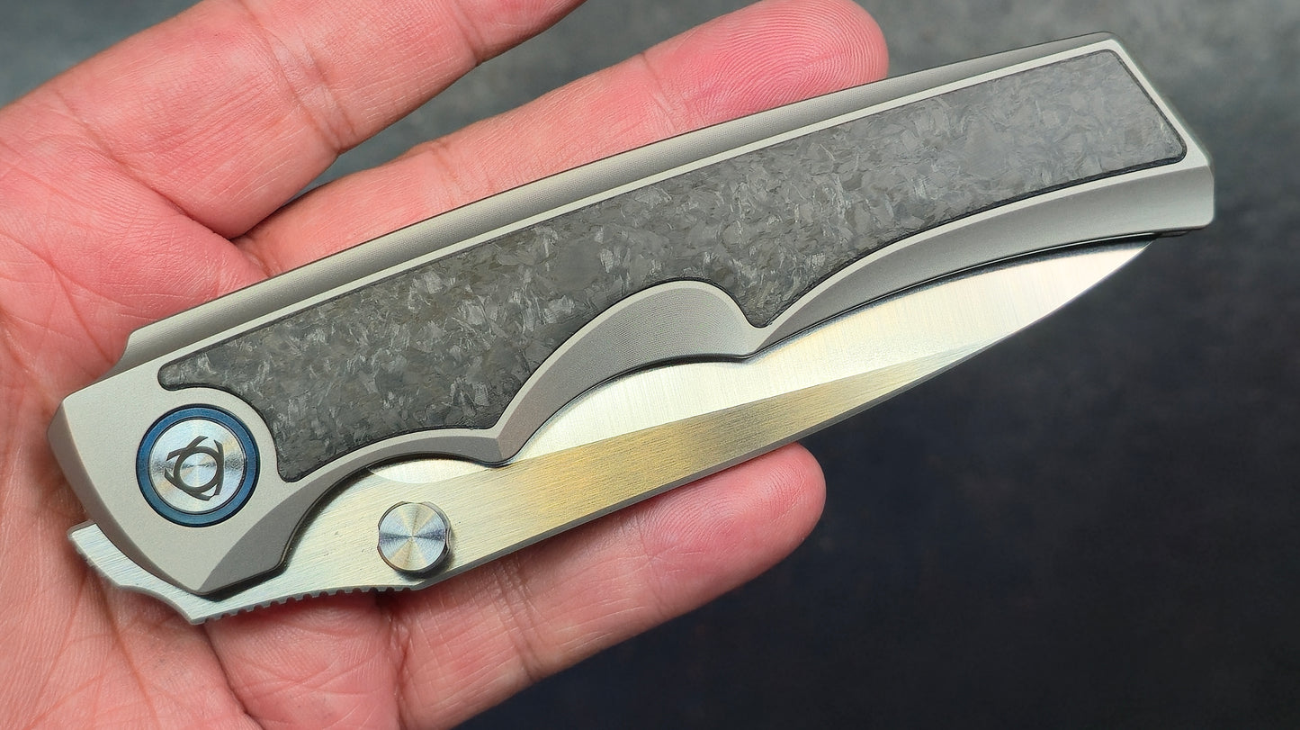 Sixleaf SL-79 Titanium Carbon Fiber 10CR15MOV (NEW)