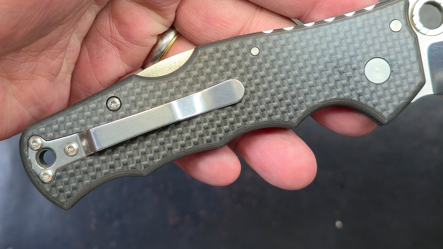 Cold Steel Silver Eye Carbon Fiber S35VN (NEW / MODIFIED)
