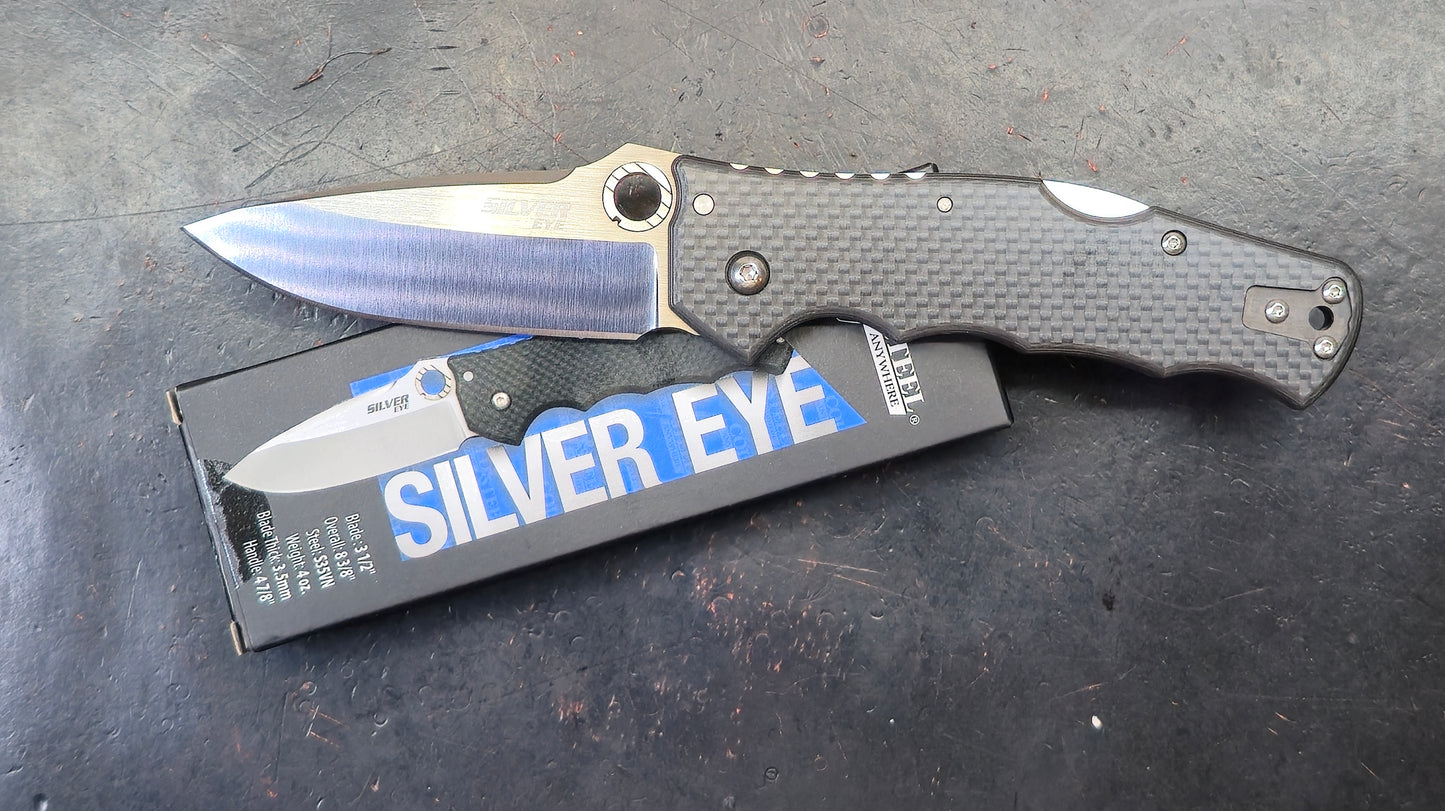 Cold Steel Silver Eye Carbon Fiber S35VN (NEW / MODIFIED)