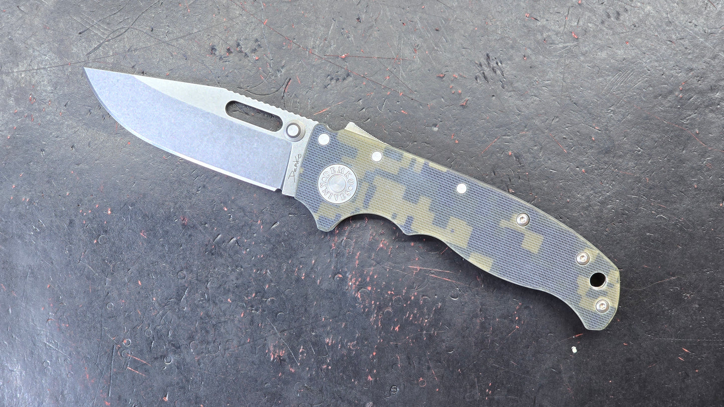 Demko AD20.5 Digi G10 Handle Shark Lock Clip Point S35VN (NEW)