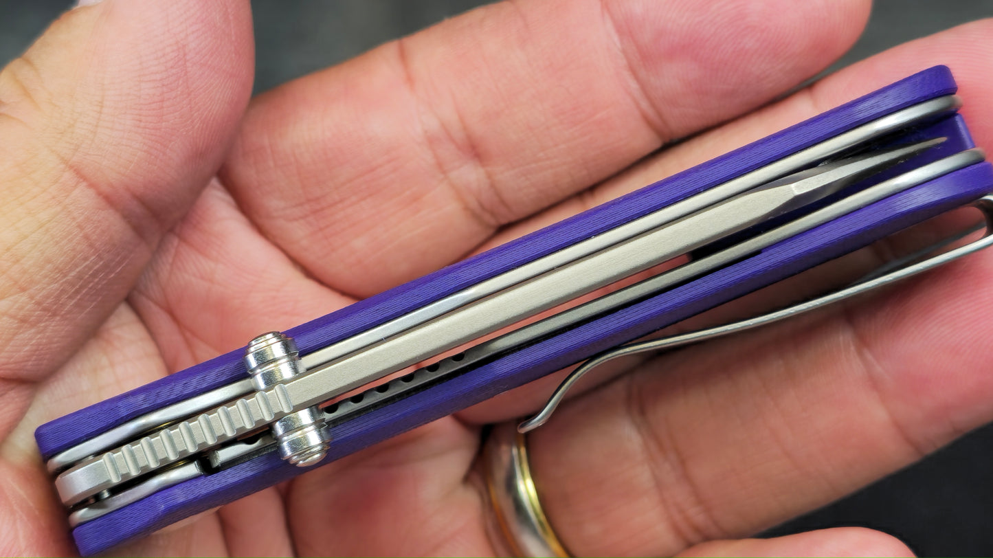 Civivi Crabby Purple G10 Handle 14C28N (NEW)