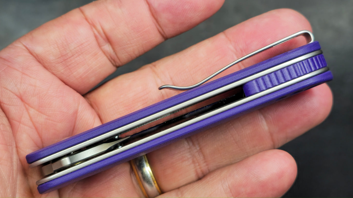 Civivi Crabby Purple G10 Handle 14C28N (NEW)